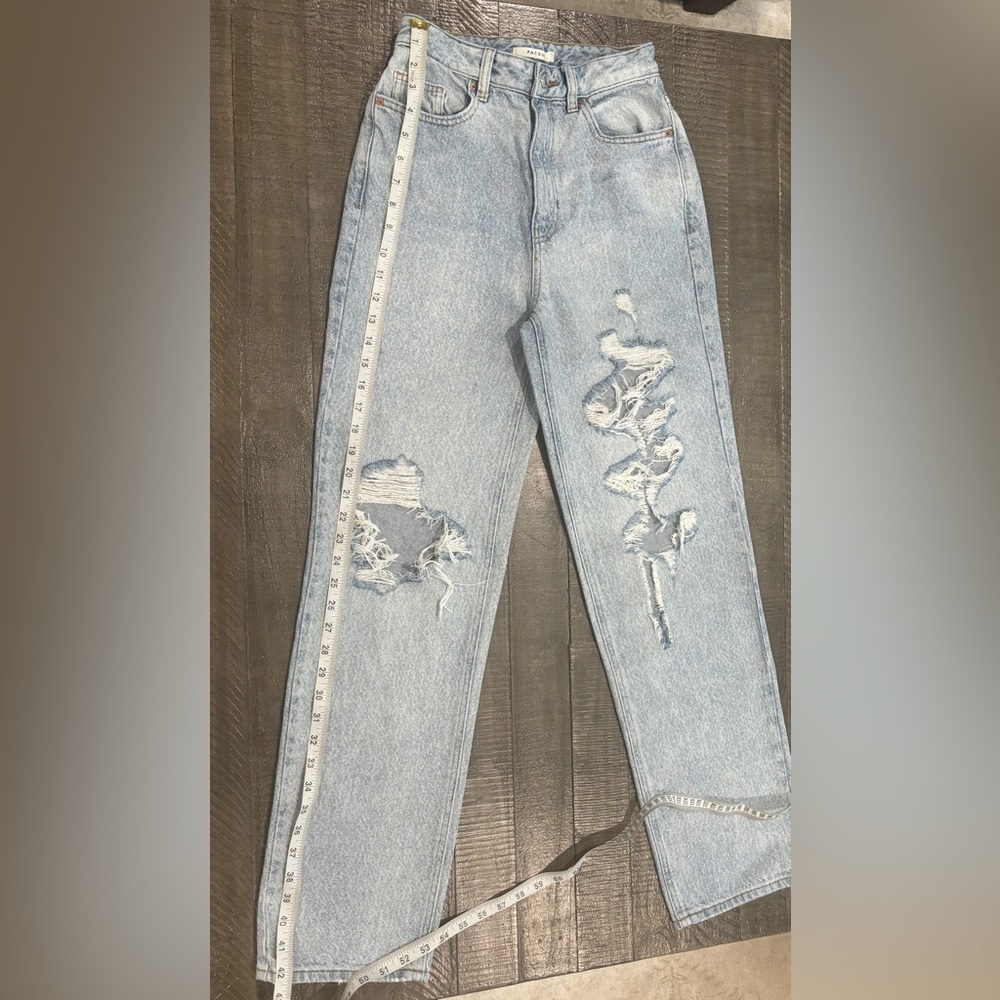 PacSun 90s Boyfriend Ripped Jeans Size 26 Light Wash Blue - Picture 9 of 9